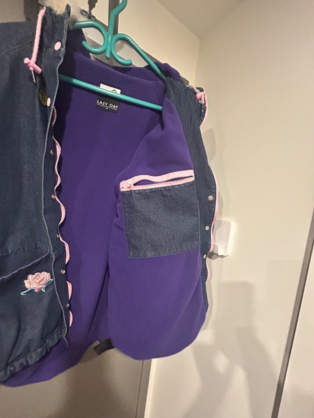 Lined denim jacket - Picture 7 of 9